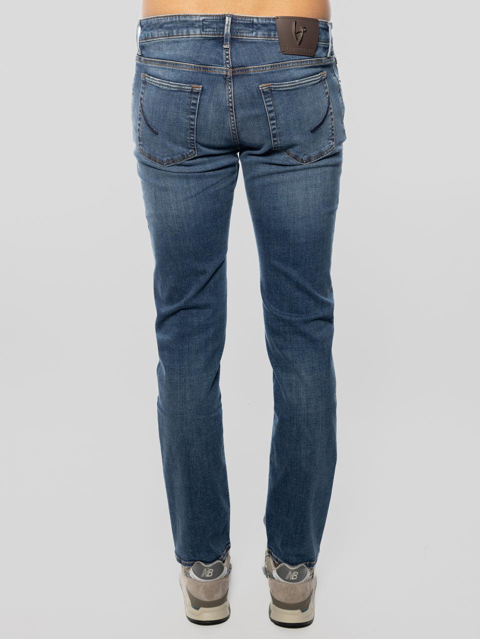 HAND PICKED Jeans Elasticizzato Ravello Blu Medio Economico