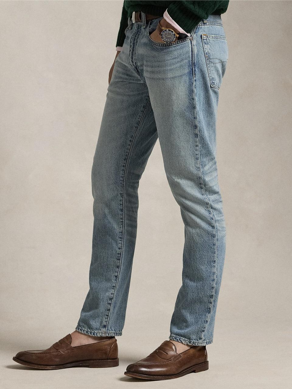 RALPH LAUREN Jeans Parkside con Effetto Invecchiato Blu Vendita Calda