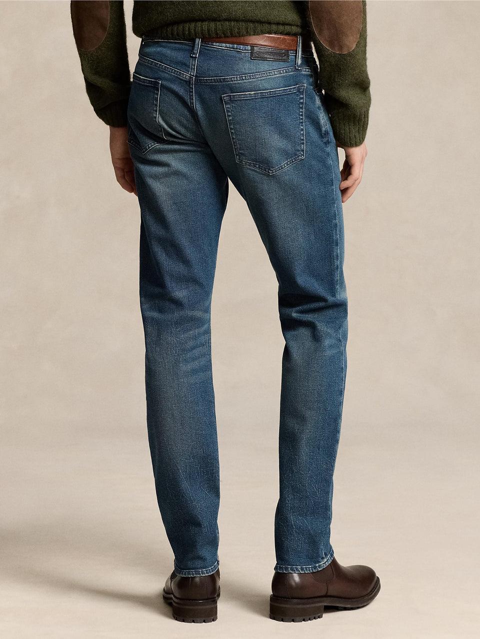 RALPH LAUREN Jeans Sullivan in Cotone Stretch Blu Vendita Economica