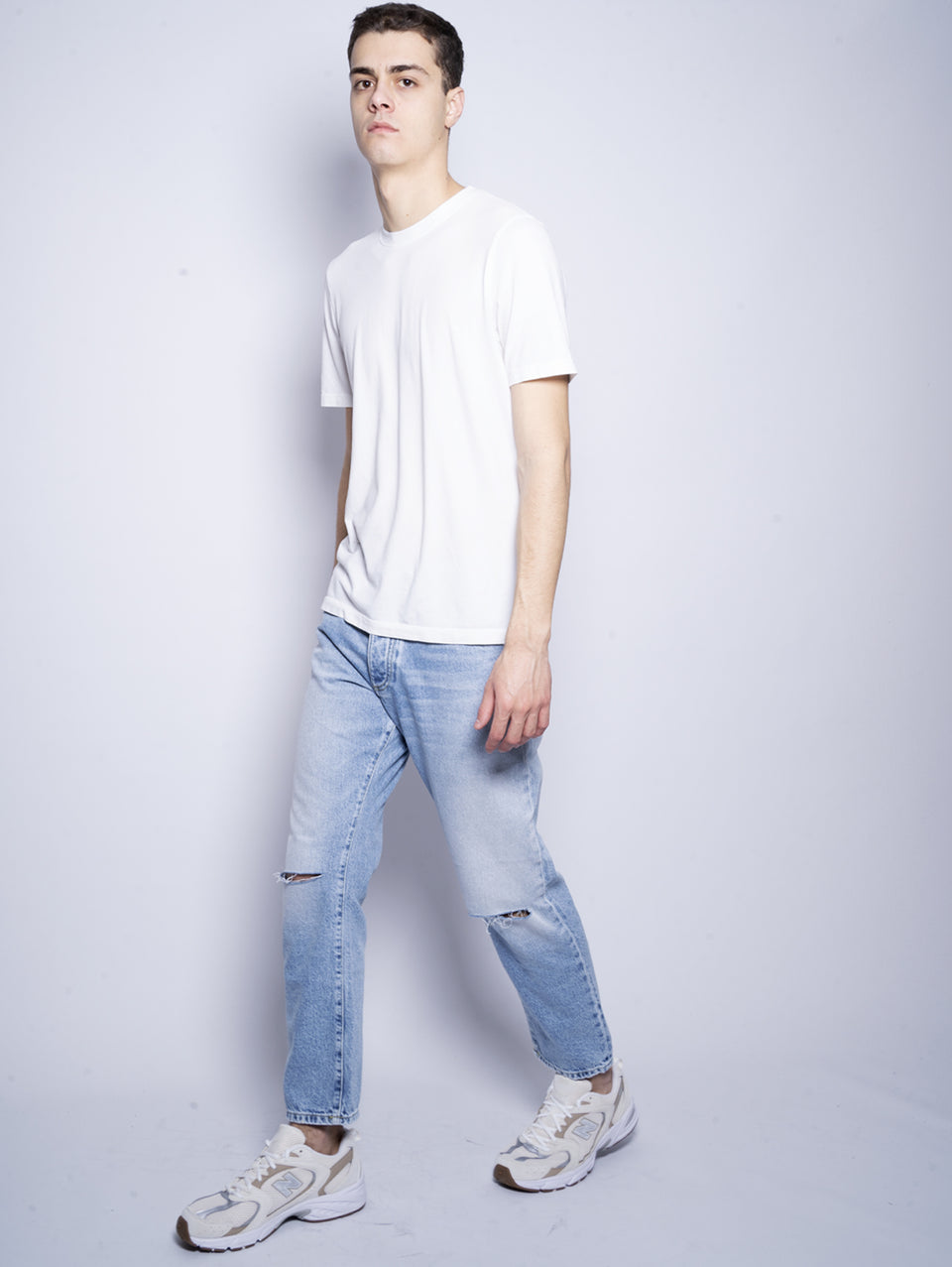 ICON DENIM Jeans Josh Gamba Dritta con Tagli Blu I Più Venduti