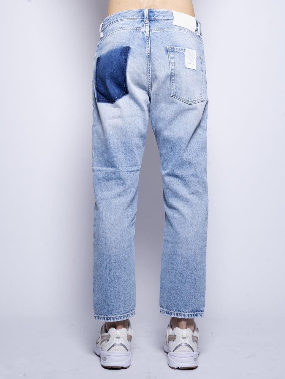 ICON DENIM Jeans Josh Gamba Dritta con Tagli Blu I Più Venduti