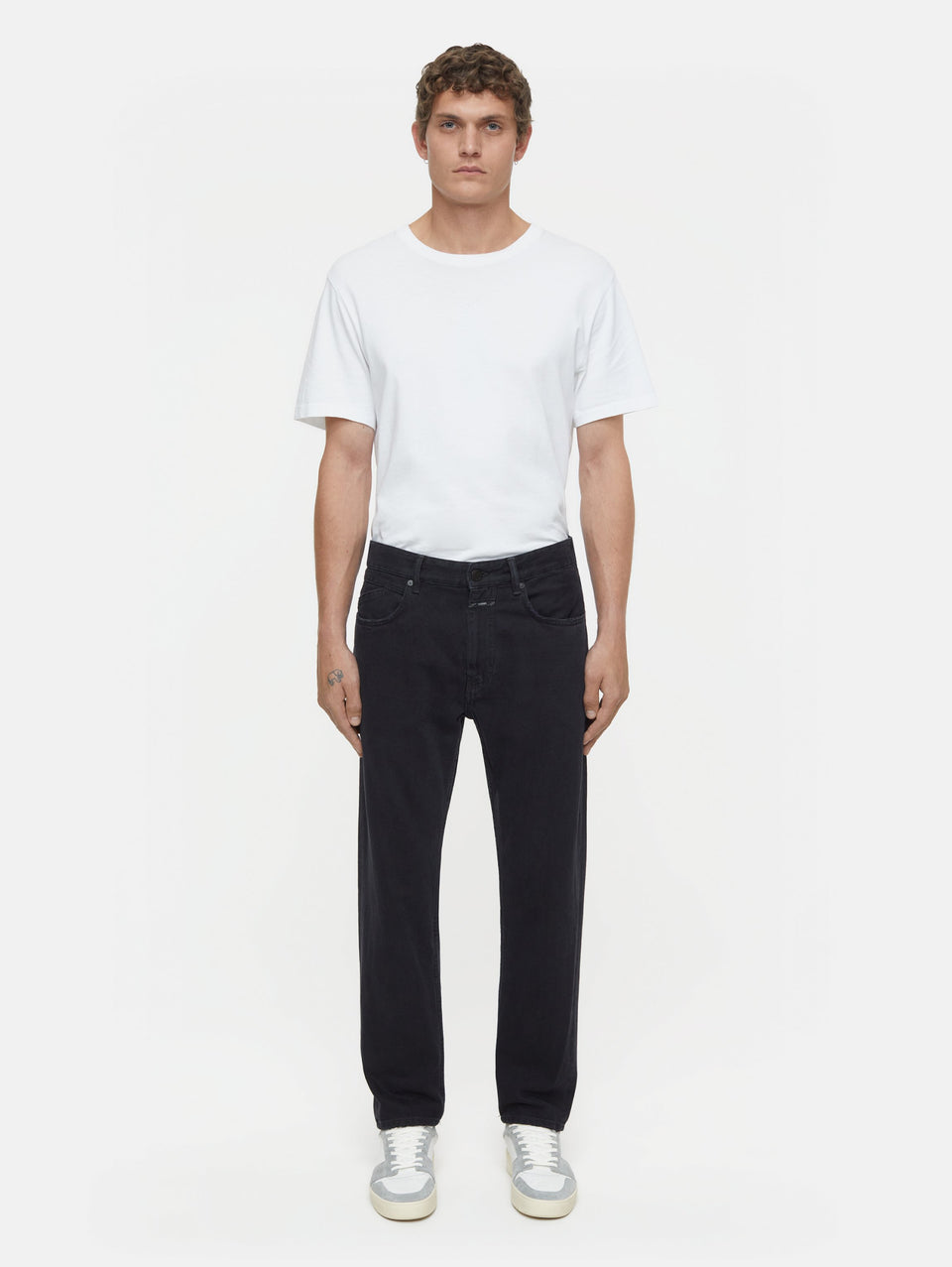 CLOSED Jeans Regular Gamba Dritta Cooper True Nero In Saldo
