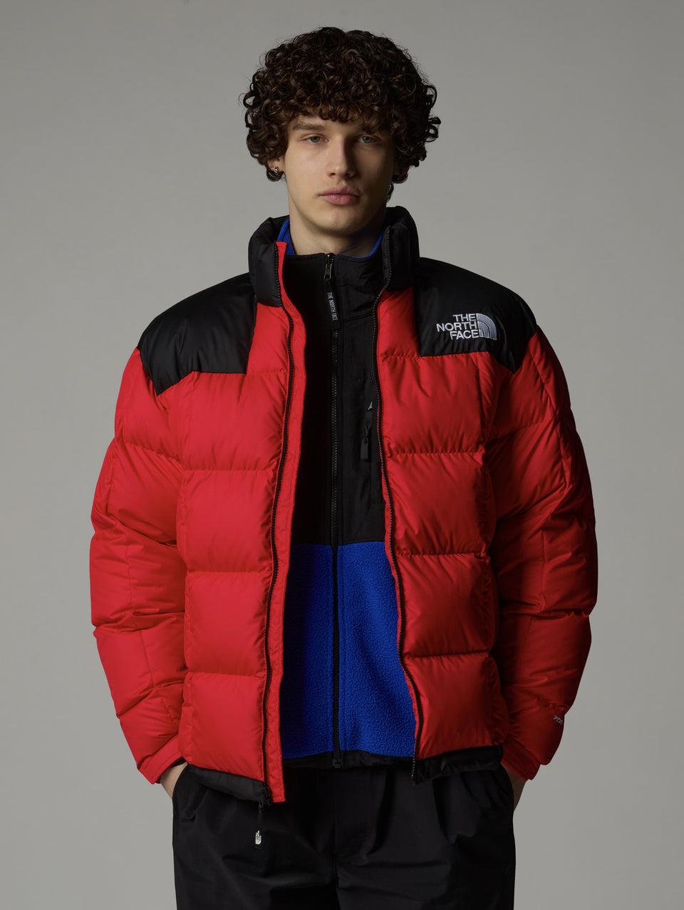 THE NORTH FACE Giaccone Corto Trapuntato in Piuma Lhotse Rosso In Vendita