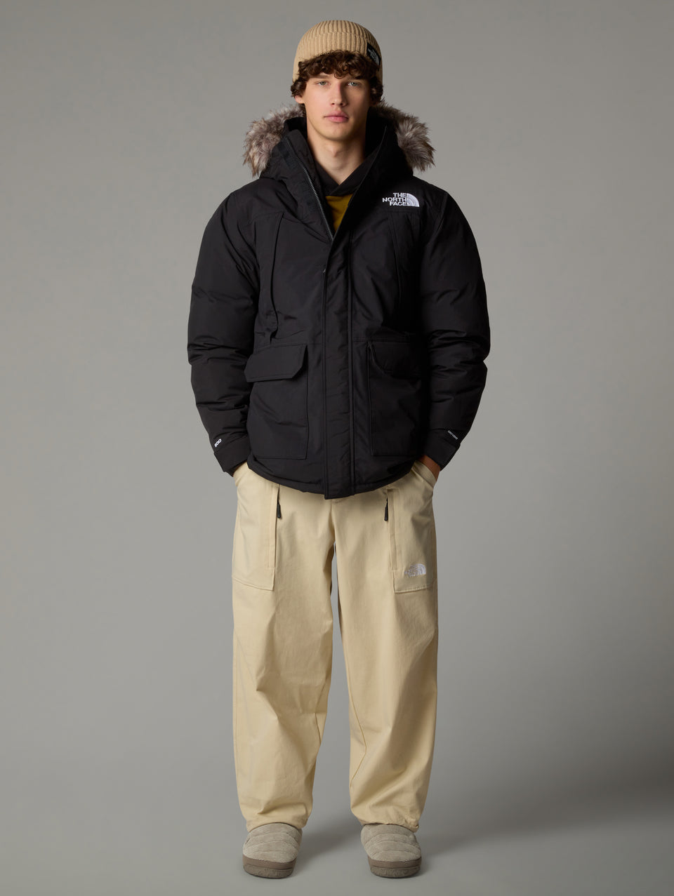 THE NORTH FACE Parka McMurdo con Cappuccio Rimovibile Nero Saldi