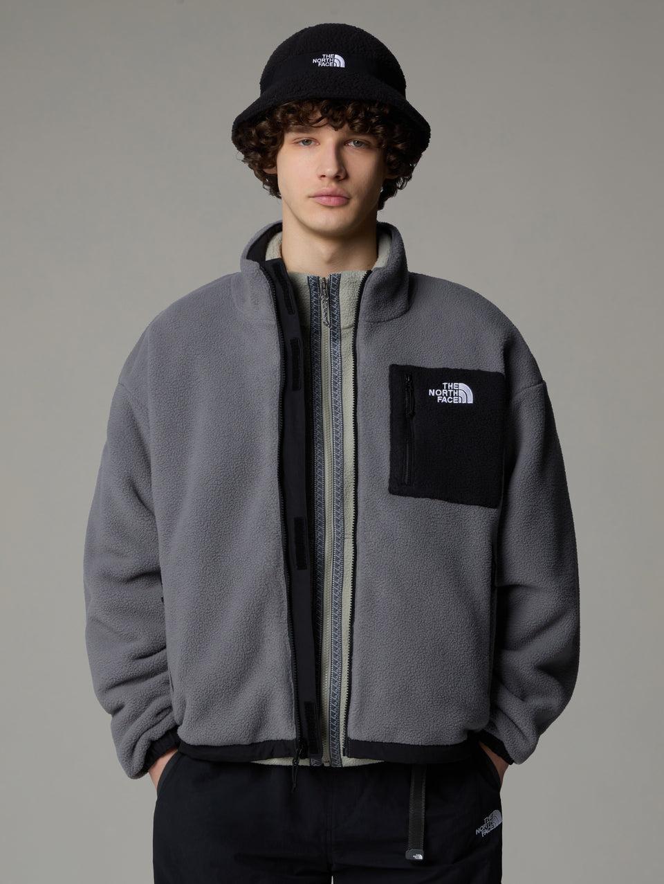THE NORTH FACE Giacca da Uomo in Pile Reversibile Yumiori Grigio/Nero Vendita Economica