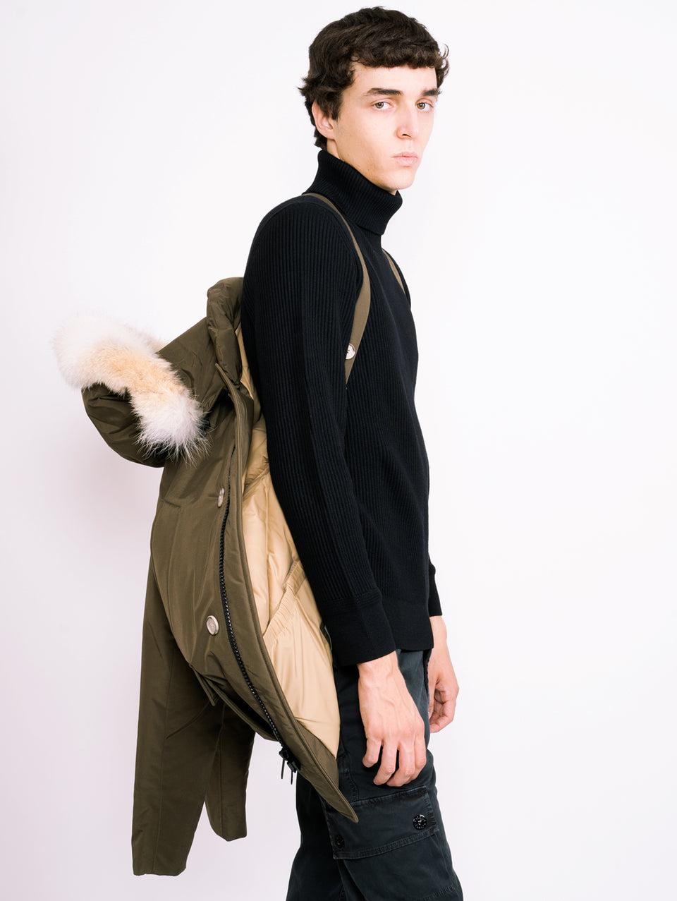 WOOLRICH Giaccone Anorak in Ramar Verde 2025