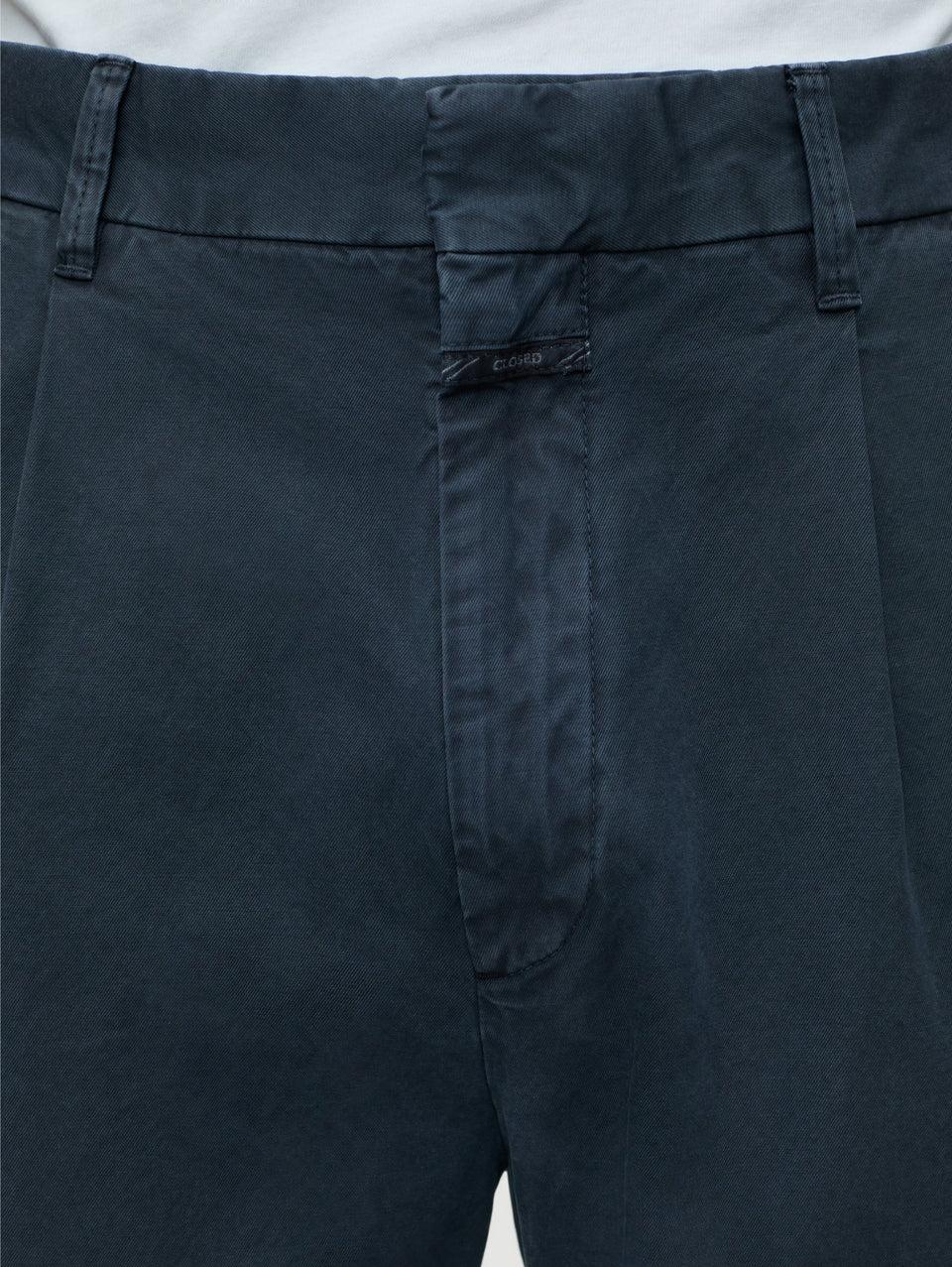 CLOSED Pantaloni Ampi con Pences Blu Fumo Qualità Garantita