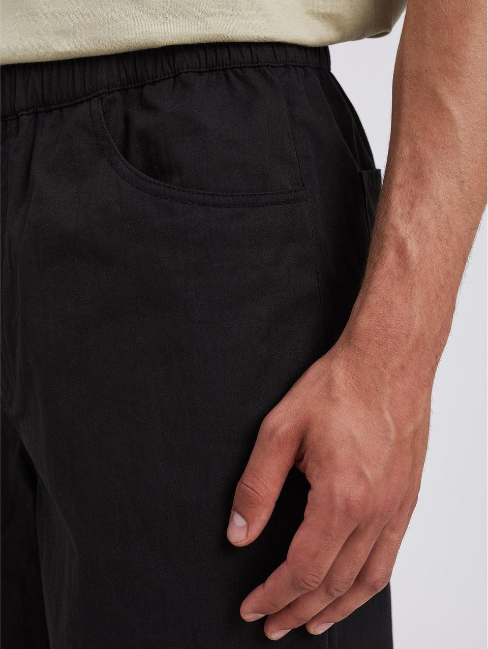 NORSE PROJECTS Pantaloni con Coulisse in Micro Twill Nero Negozi Online