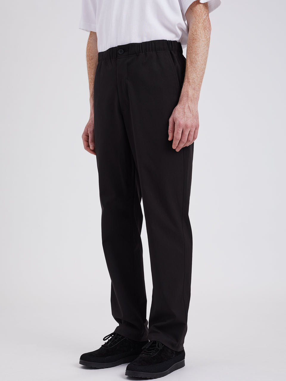 NORSE PROJECTS Pantaloni in Solotex con Elastico in Vita Nero Consegna Veloce