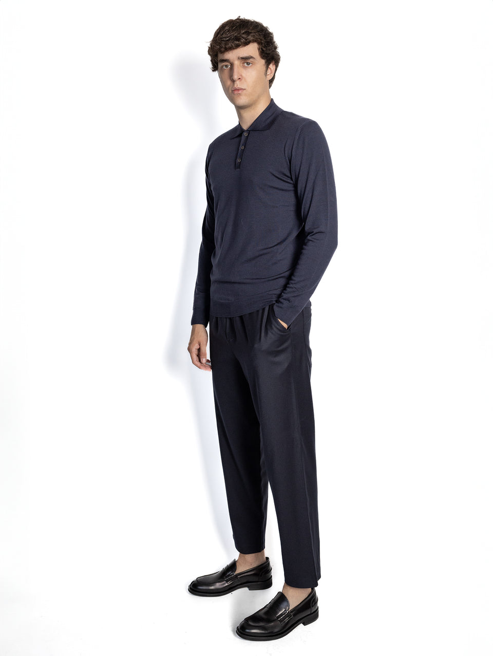 BARENA VENEZIA Polo in Maglia Blu Presa