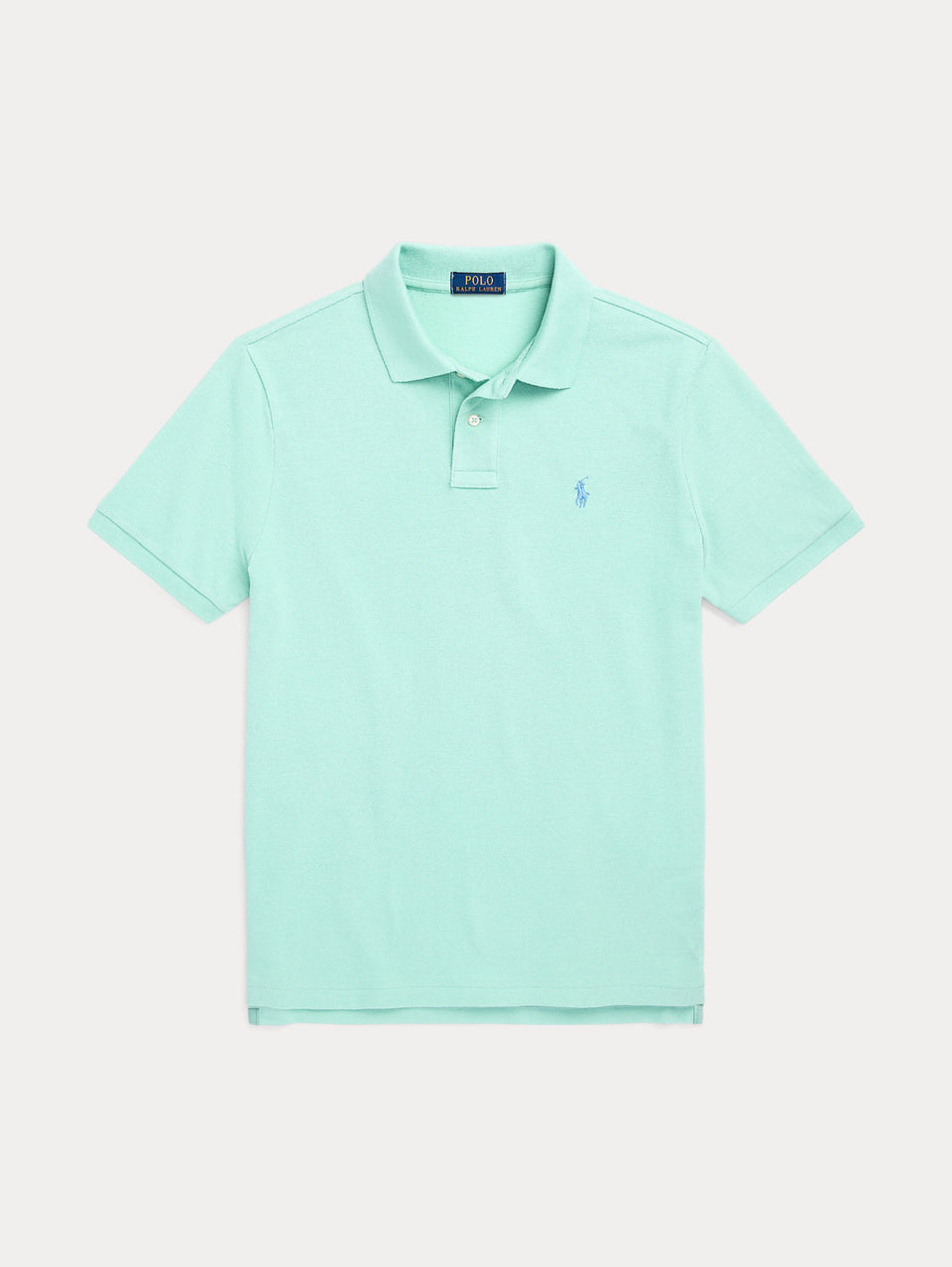 RALPH LAUREN Polo in Mesh Slim Fit Acqua Online