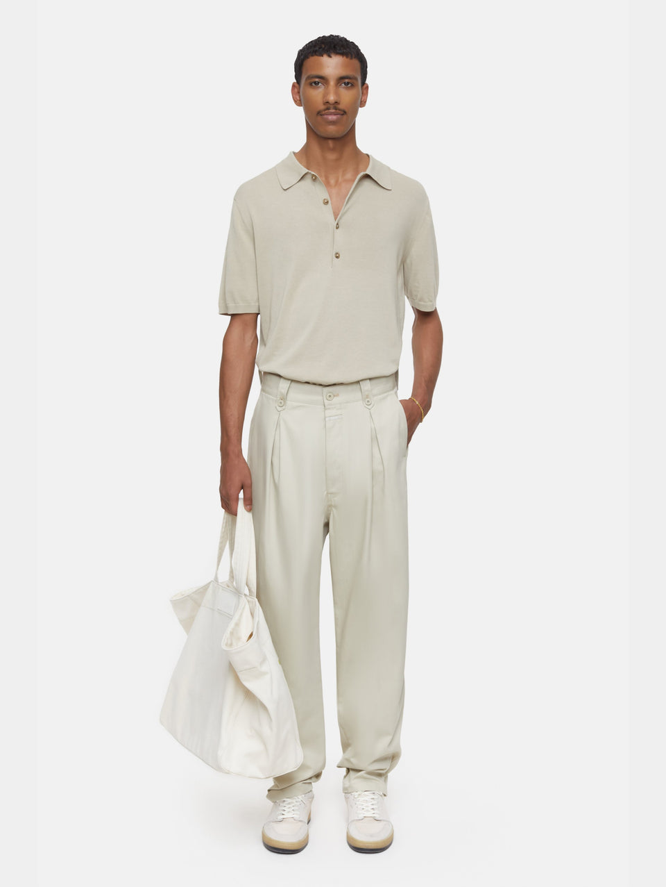 CLOSED Polo in Cotone Extrafine Sabbia In Vendita