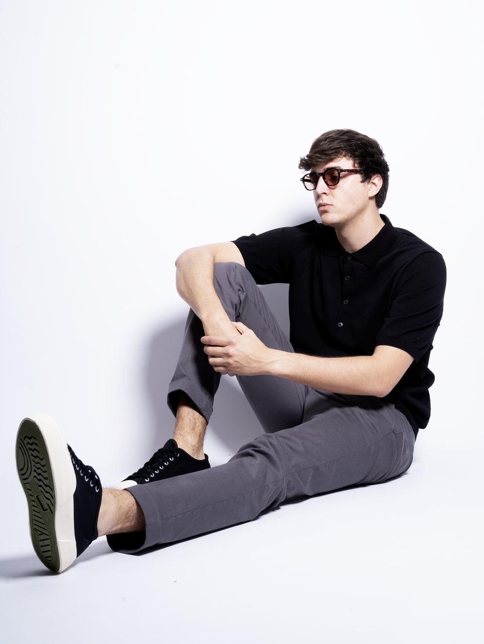 CLOSED Polo in Cotone Extrafine Nero Offerte