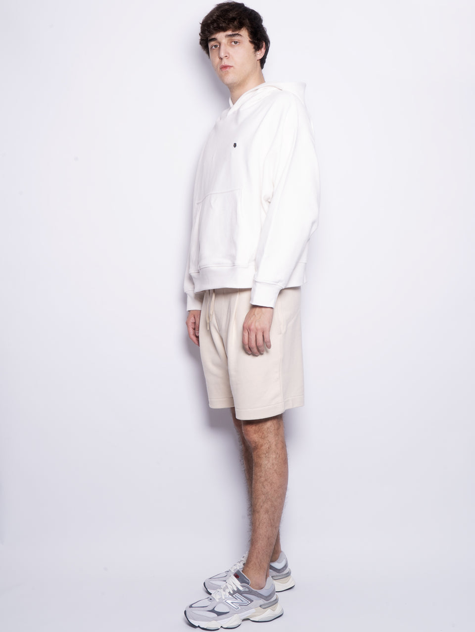 A PAPER KID Shorts in Felpa con Pince Sabbia Promozione