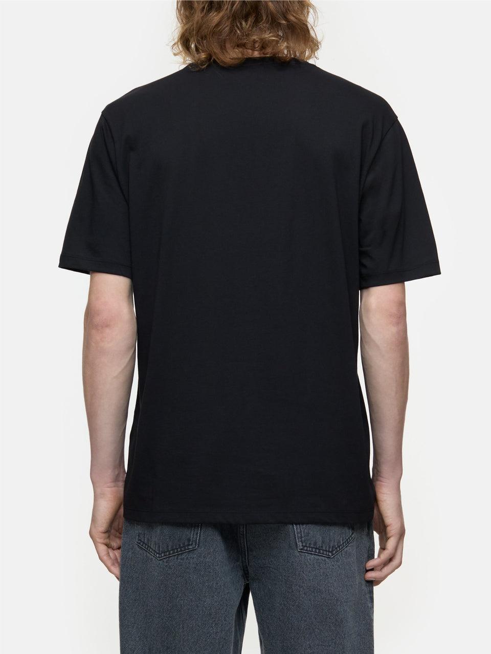 CLOSED T-shirt Girocollo in Jersey Nero Convenienza