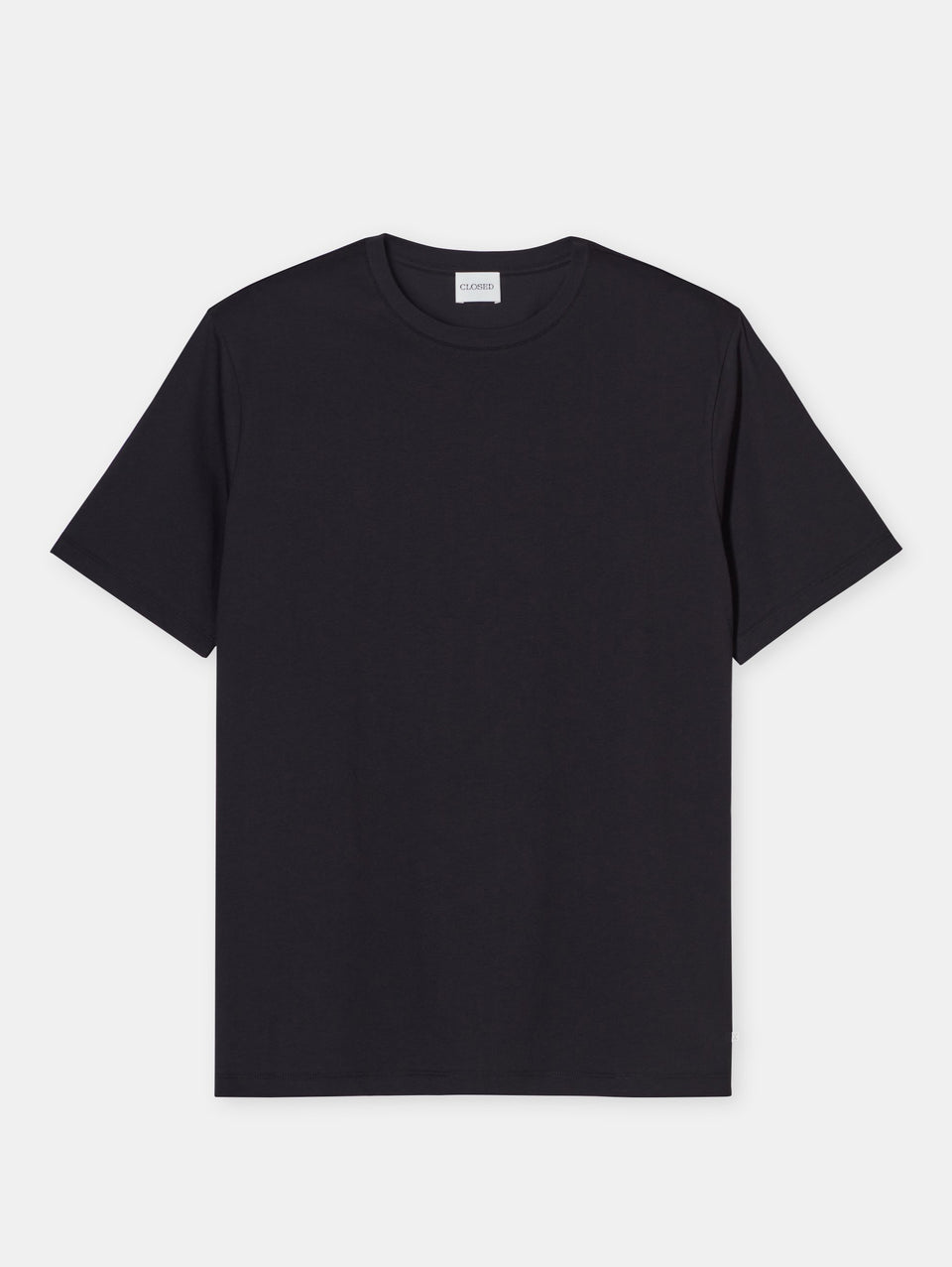 CLOSED T-shirt Girocollo in Jersey Nero Convenienza