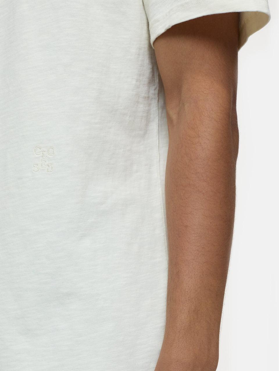 CLOSED T-shirt Effetto Fiammato Avorio Sconto