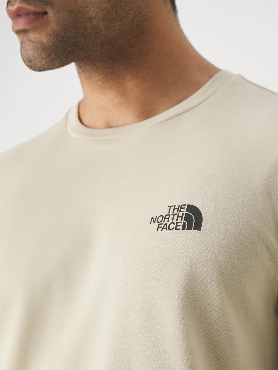 THE NORTH FACE T-shirt Regular Fit con Logo Beige Economico