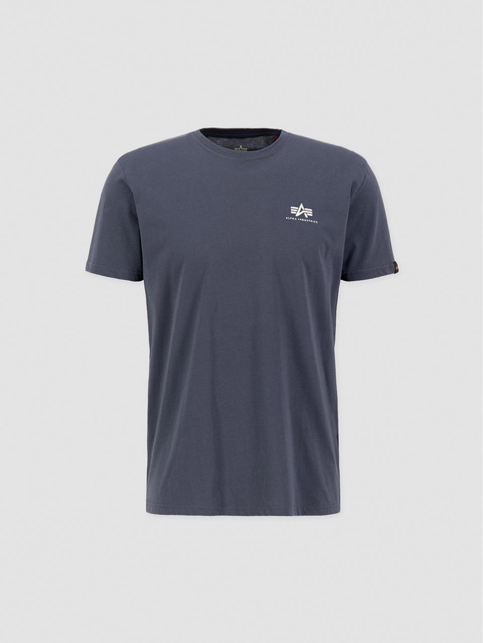 ALPHA INDUSTRIES T-shirt con Logo sul Petto Grigio Outlet
