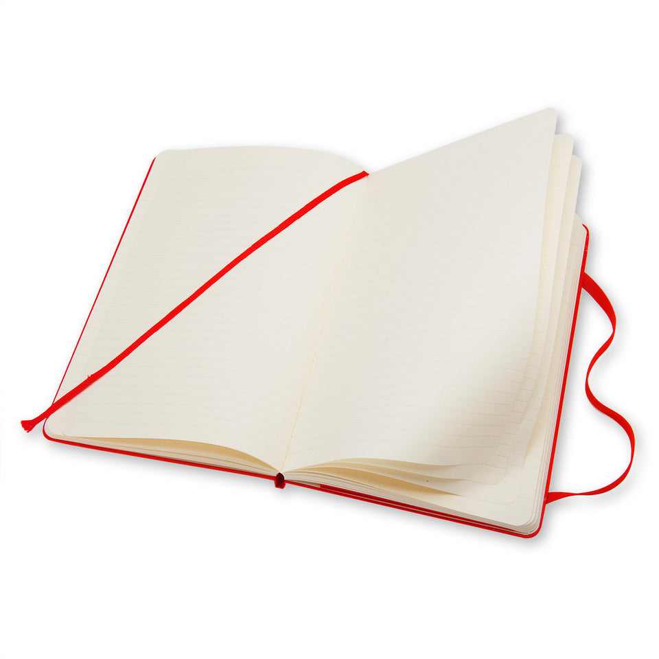 MOLESKINE Taccuino rosso a righe hard - Large QP060R ROSSO In Vendita