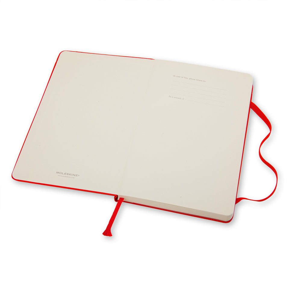 MOLESKINE Taccuino rosso a righe hard - Large QP060R ROSSO In Vendita