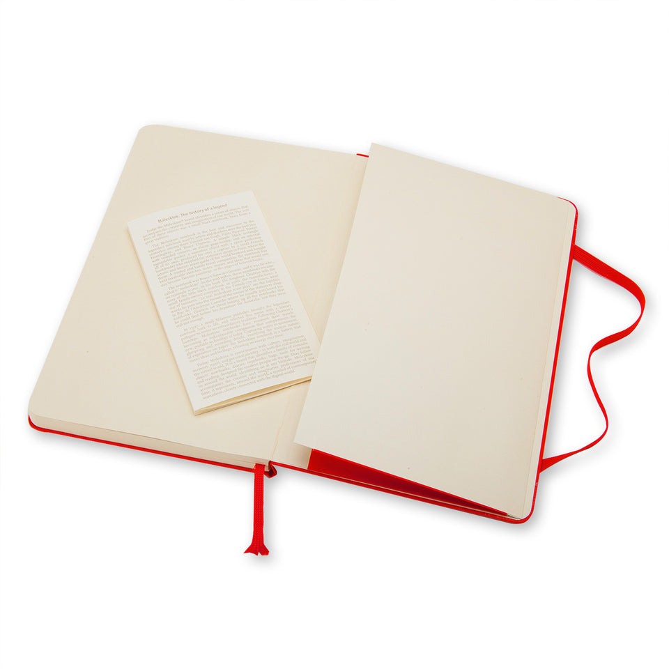 MOLESKINE Taccuino rosso a righe hard - Large QP060R ROSSO In Vendita