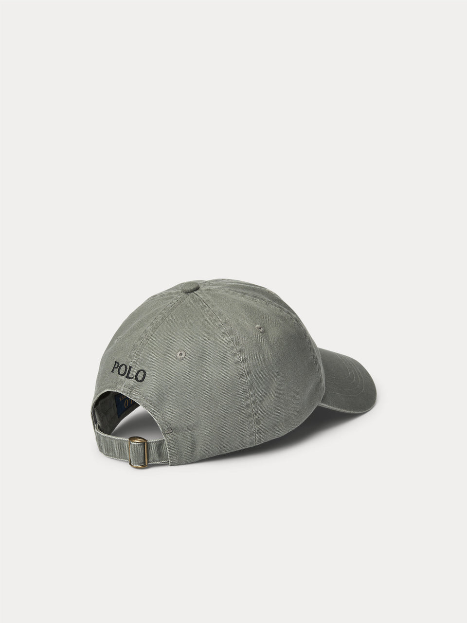 RALPH LAUREN Cappello da Baseball in Chino di Cotone Grigio Saldi