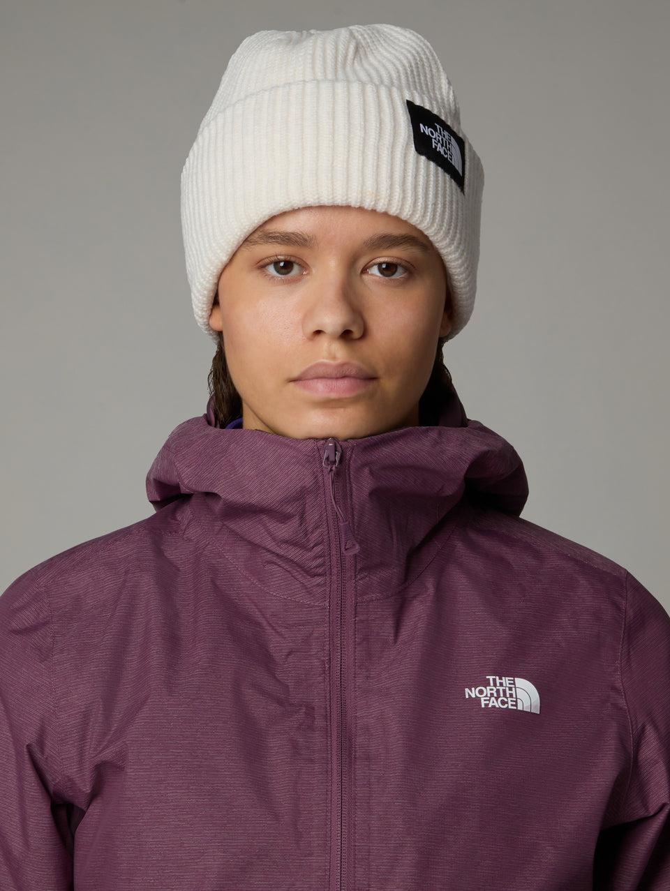 THE NORTH FACE Berretto in Maglia a Coste con Logo Bianco Offerte giornaliere