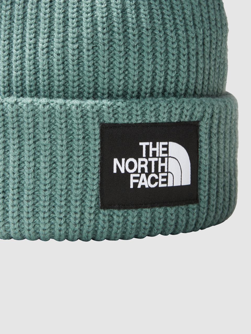 THE NORTH FACE Berretto in Maglia a Coste con Logo Salvia Consegna Veloce