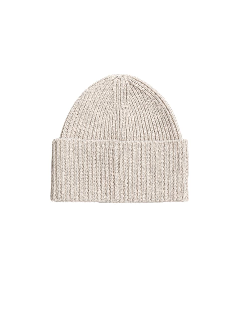 NORSE PROJECTS Berretto in Lana a Coste Farina Sottocosto
