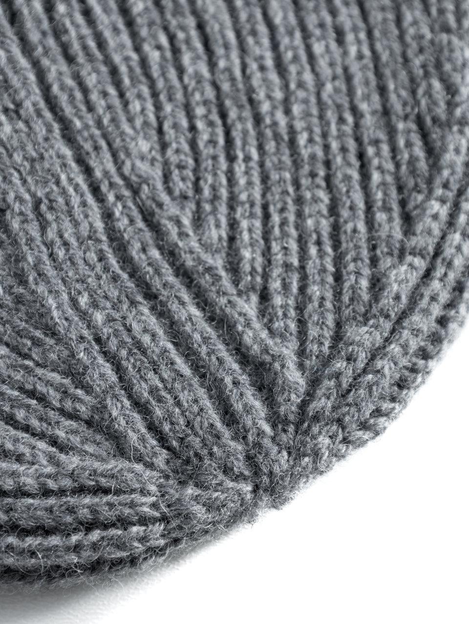 NORSE PROJECTS Berretto in Lana a Coste Grigio Convenienza