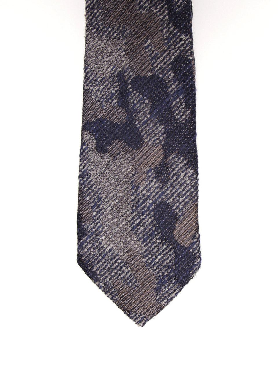 MANUEL RITZ Cravatta camouflage 2232K505 173400 Blu/Marrone/Grigio Solo un giorno rimasto