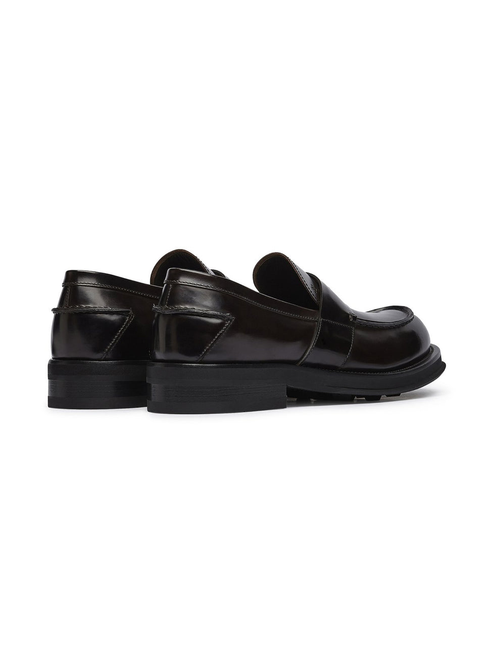 FABI Mocassino Penny Loafer con Suola in Gomma Testa di Moro Sconti questo mese