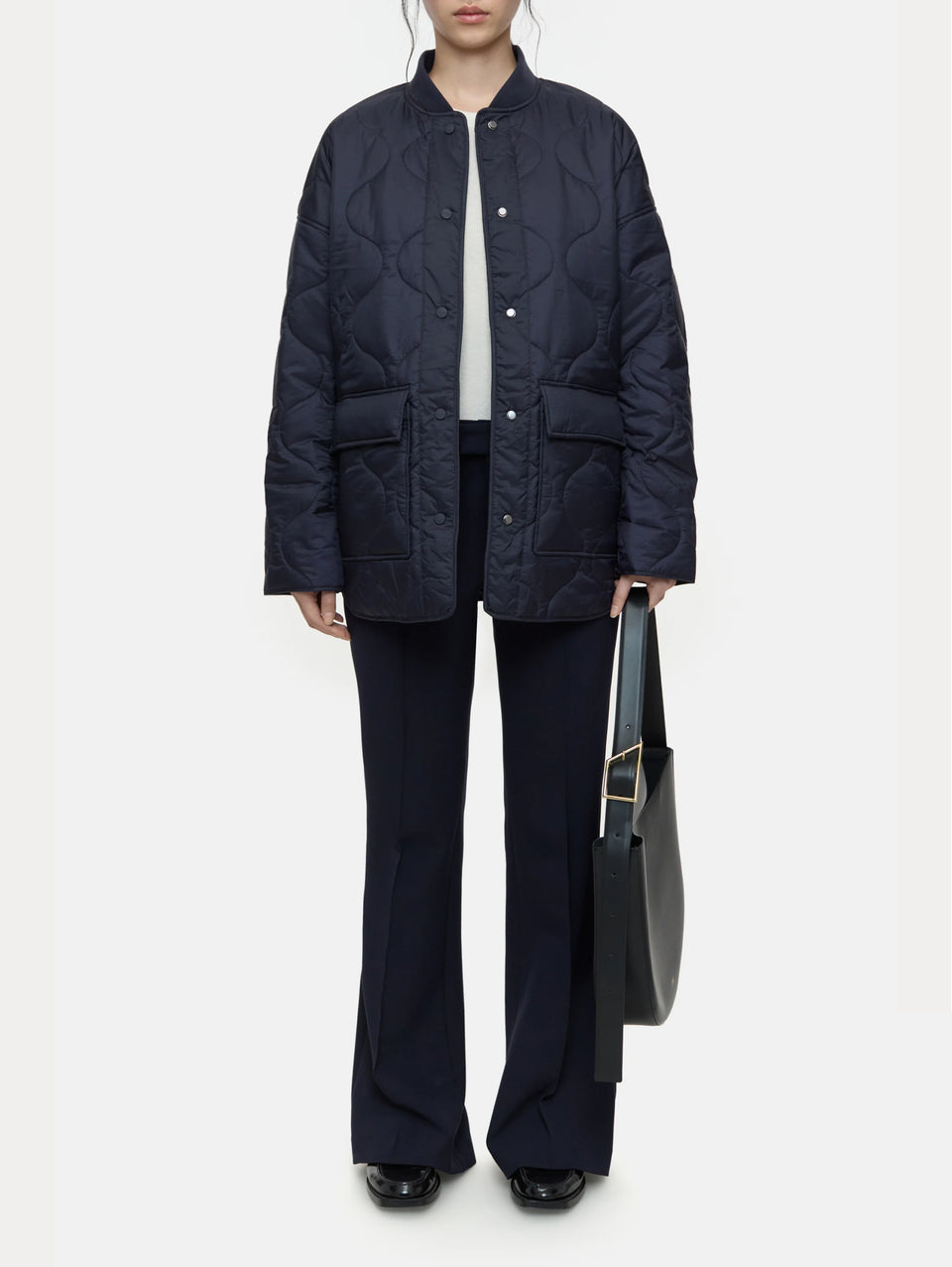 CLOSED Giubbotto Trapuntato in Nylon Blu Grandi sconti