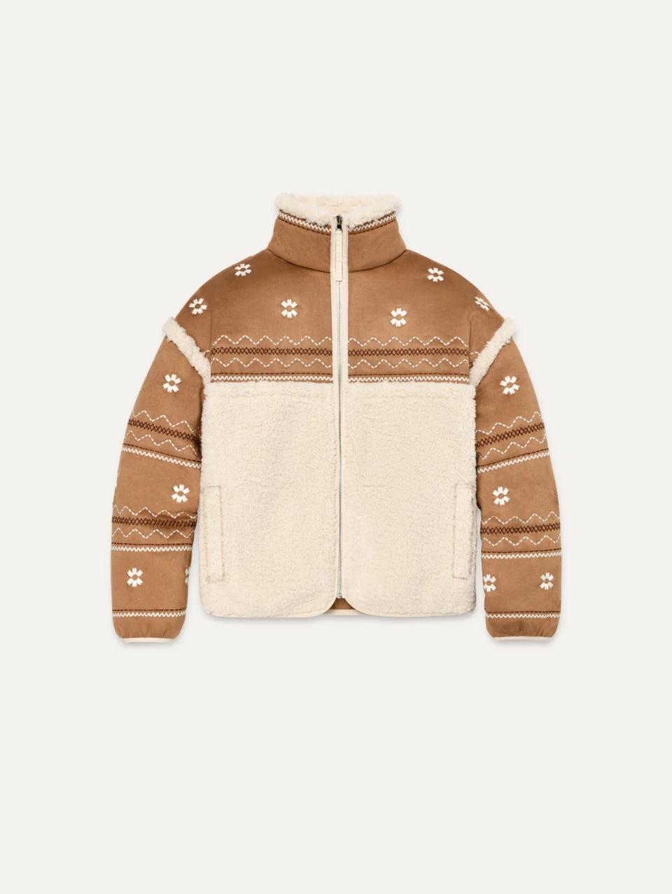 UGG Giacca in Shearling Sintetico Marlene Castagna Offerta settimanale