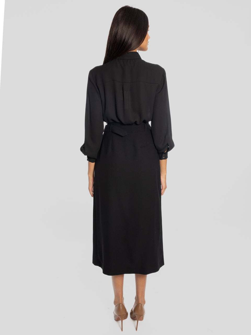 MAISON SECRÈTE Abito Longuette a Portafoglio Nero Promozione temporanea