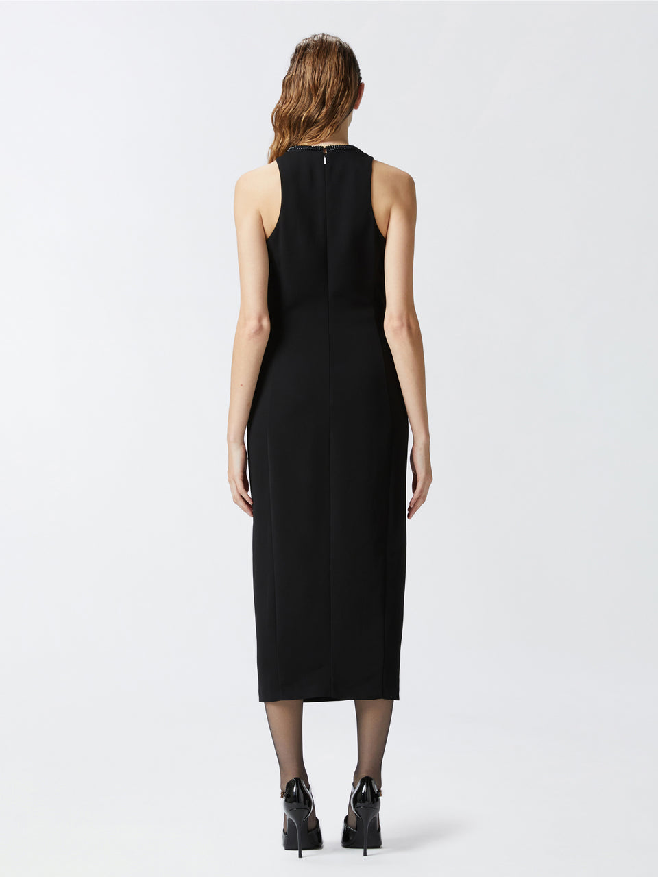 PINKO Abito a Tubino con Strass Nero Fino al 60% di sconto