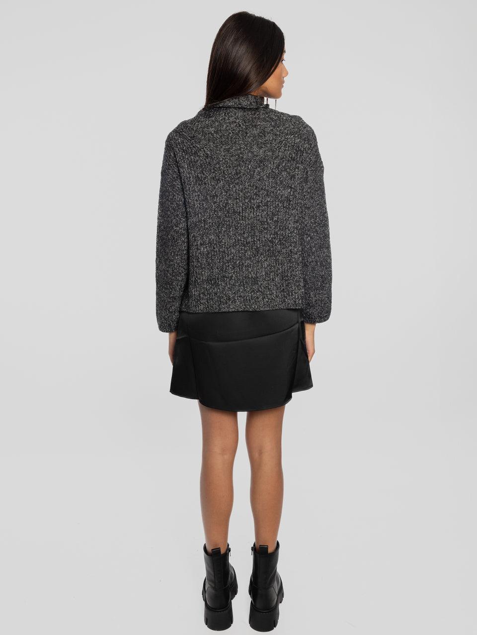 PINKO Abito Sottoveste con Maglia Removibile Nero/Grigio Fino al 65% di sconto