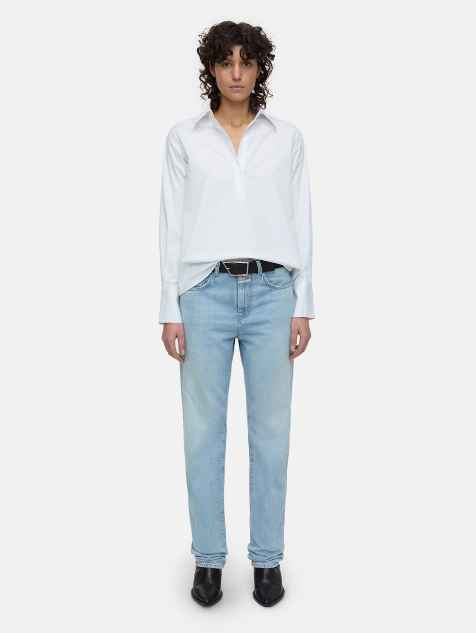 CLOSED Blusa con Scollo a Tunica Bianco Duty-free