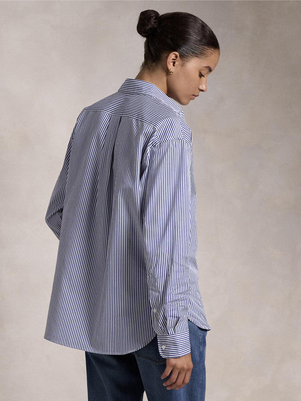 RALPH LAUREN Camicia a Righe Blu/Bianco Pezzi Unici