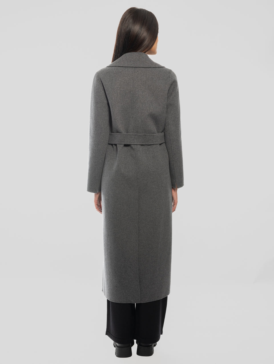 MAX MARA Cappotto Lungo a Vestaglia Poldo Grigio Saldi