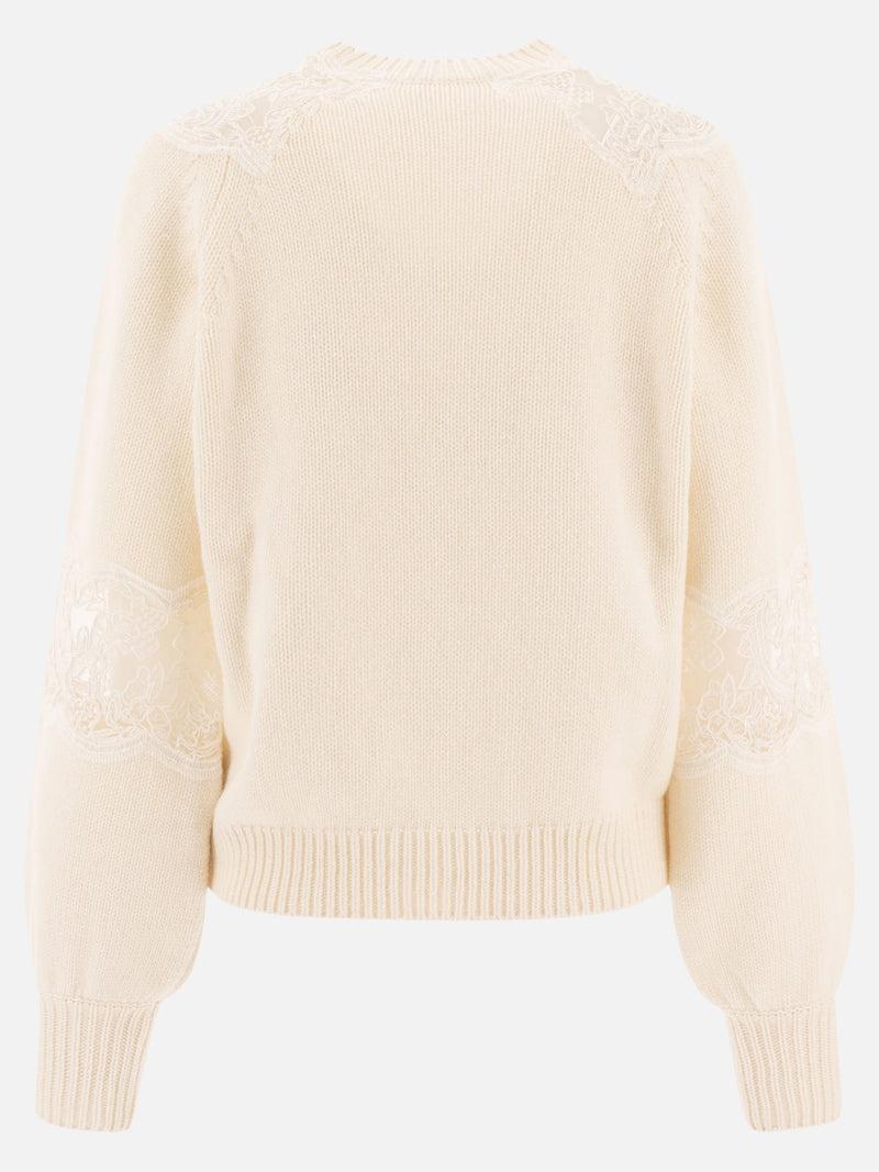 ﻿Vietti Elie Saab Maglione con inserti in pizzo Vendita Economica