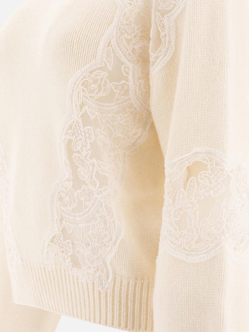 ﻿Vietti Elie Saab Maglione con inserti in pizzo Vendita Economica