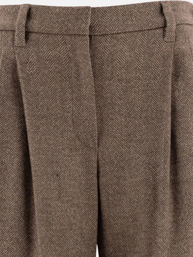 Vietti Brunello Cucinelli Pantaloni "Baggy Sartorial" Saldi Di Fabbrica
