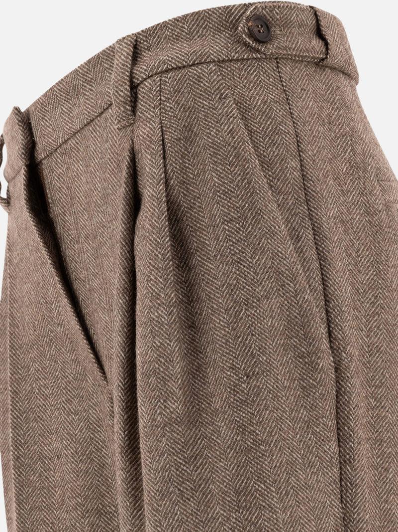 Vietti Brunello Cucinelli Pantaloni "Baggy Sartorial" Saldi Di Fabbrica