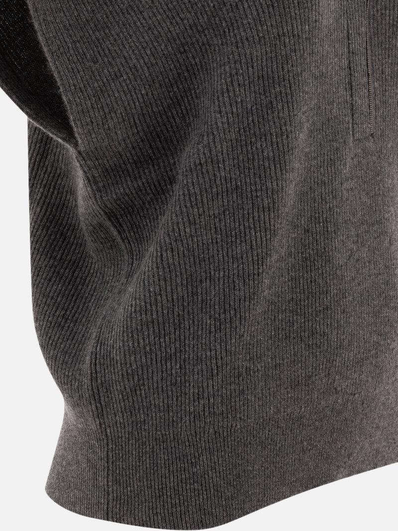 Vietti Brunello Cucinelli Maglione a costine in cashmere Nuova