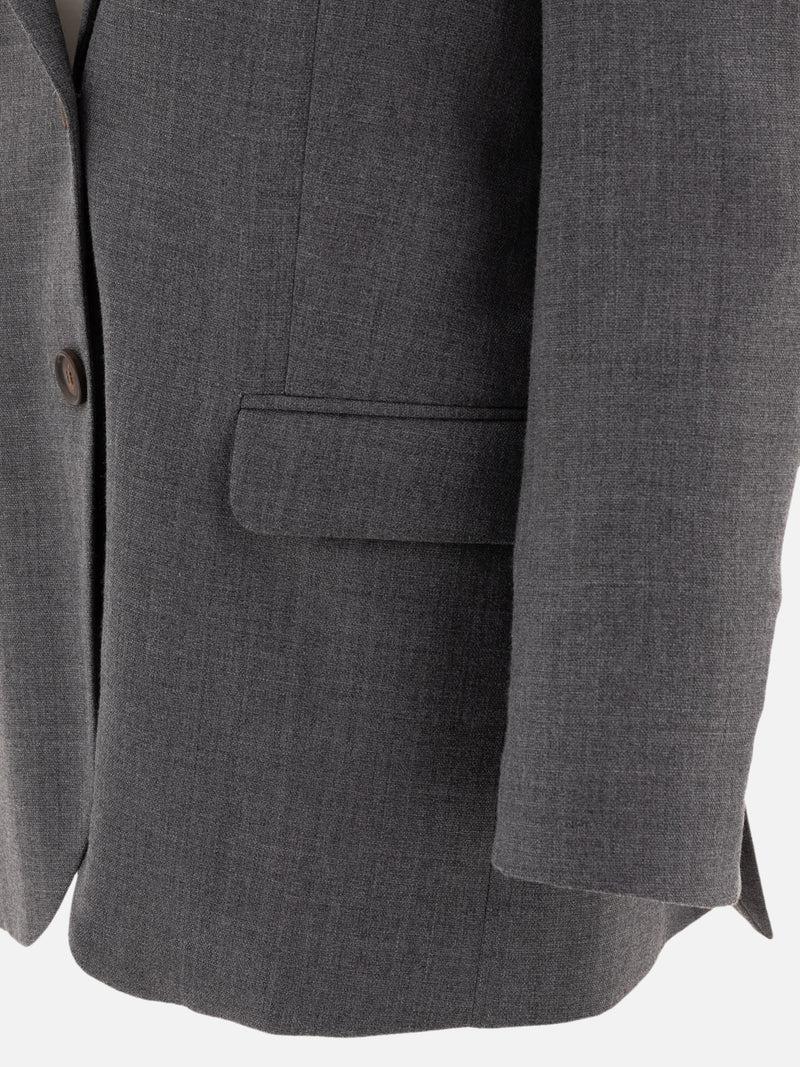 Vietti Brunello Cucinelli Blazer monopetto in misto lana In Linea