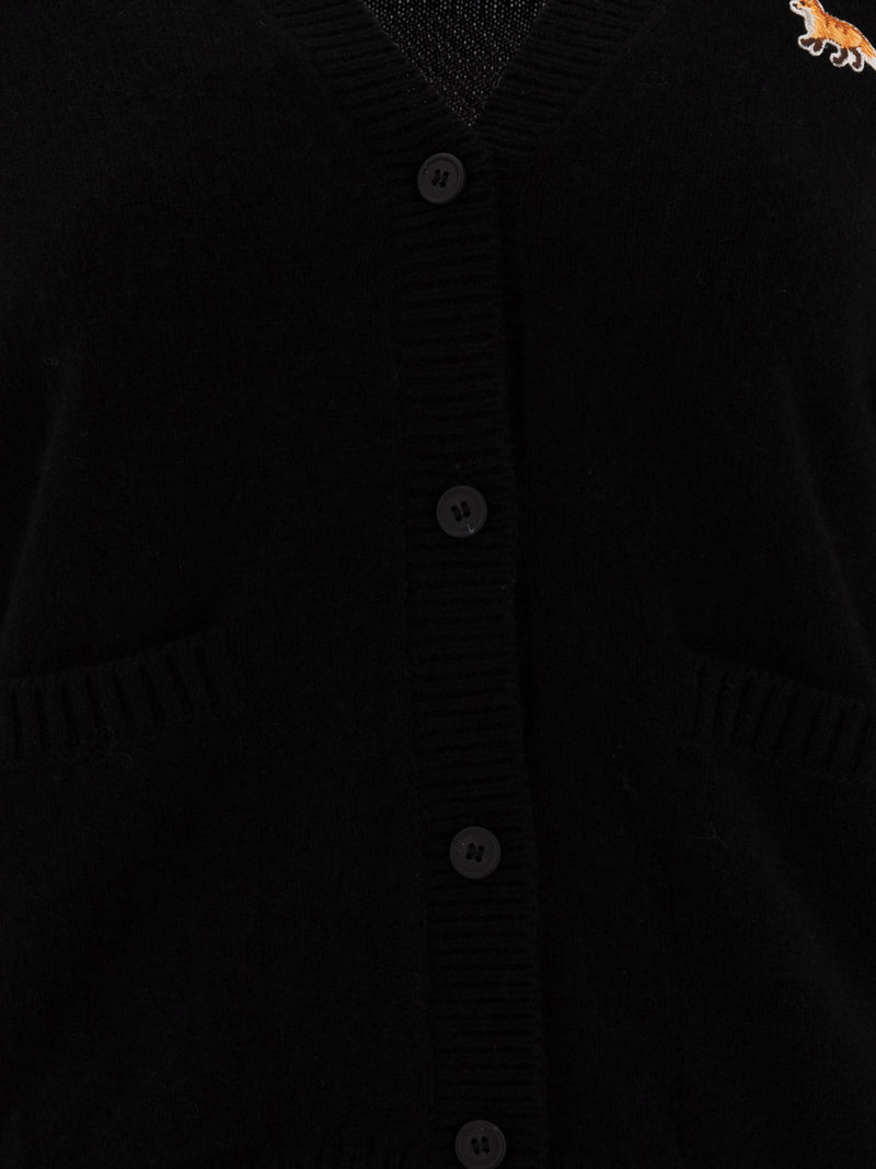 Vietti Maison Kitsuné Cardigan boxy "Baby Fox" Soddisfazione Garantita