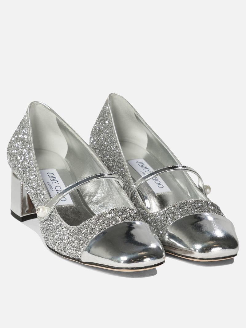Vietti Jimmy Choo Décolleté con glietter "Elisa 45" Offerta