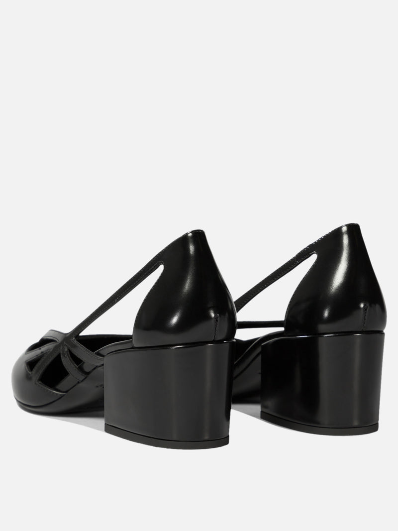 Vietti Prada Décolleté cut-out in pelle spazzolata Online